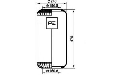 PE AUTOMOTIVE 08430271a -  Кожух пневматической рессоры